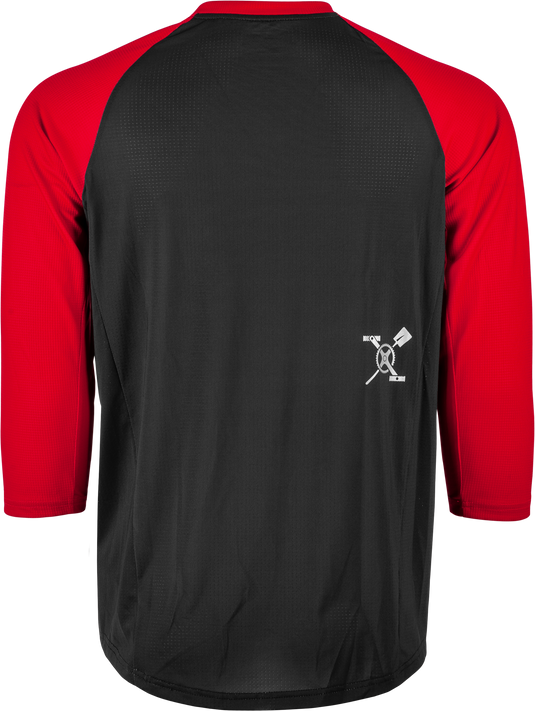 RIPA 3/4 SLEEVE JERSEY BLACK/RED 2X 352-81312X image 3