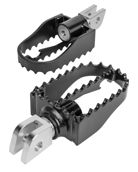MX STYLE M8 RIDER FOOTPEGS BLACK B13-1007B image 2