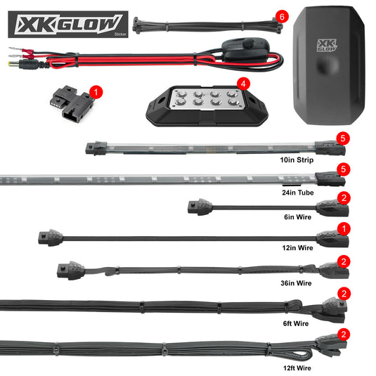 LED UNDERGLOW STANDARD KIT POL XK-SLING-STA image 1
