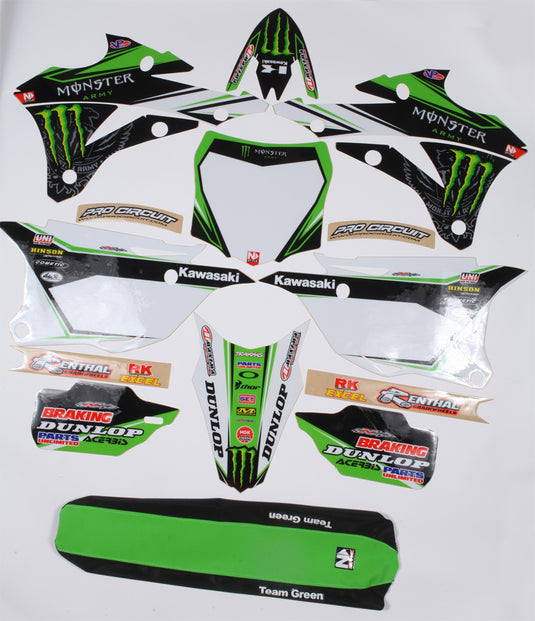 2014 TEAM GREEN TEAM KIT KX85/100 BLACK N40-3717 image 1