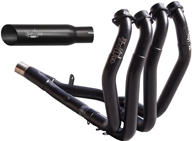 FULL SYSTEM SUZ BLACK 4 INTO 1 HAYABUSA VEFSBUSAJ9B image 1
