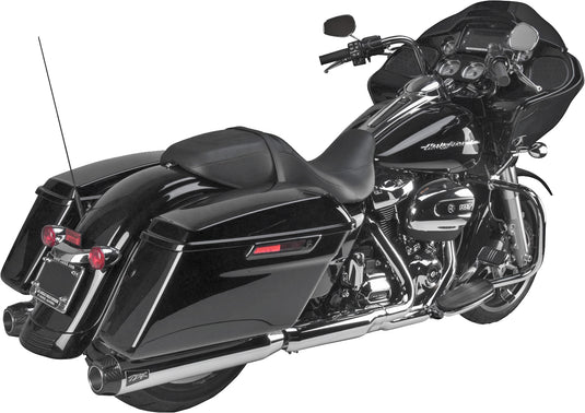 COMP S SLIP-ON TOURING M8 CHROME W/CARBON END CAP 005-4550499D image 2