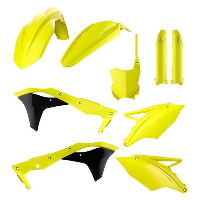 POLISPORT MX COMPLETE KIT KAWASAKI FLO YELLOW