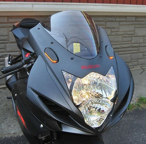MIRROR BLOCK OFF TURN SIGNALS SUZ GSXR-MBO image 1