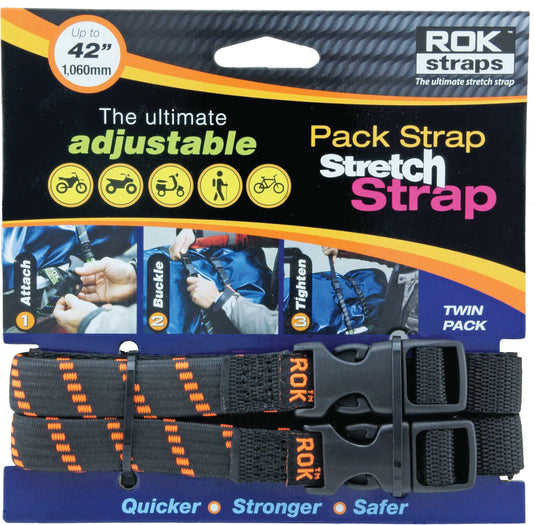 PACK STRAP BLACK/ORANGE 12