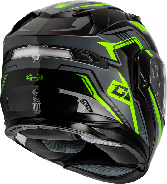 MD-01S TRANSISTOR SNOW HELMET BLACK/GREY/GREEN XS M201391313 image 4