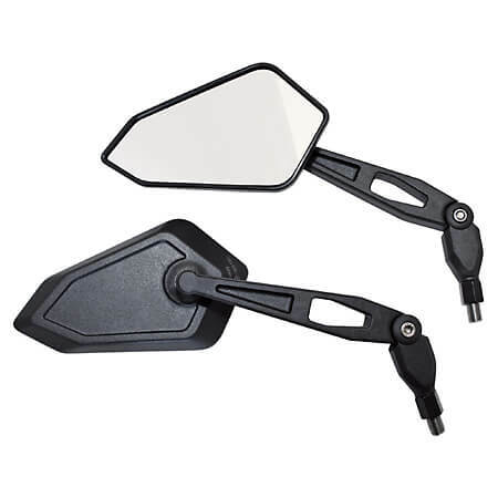 BOOSTER MIRROR M10 X 1.25 PAIR BLACK 301-140 image 1