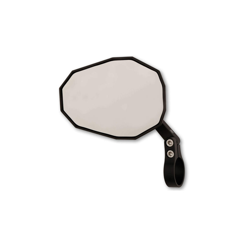 Load image into Gallery viewer, STRAIGHT BAR END MIRROR SHORT ARM EACH BLACK 301-176 image 2
