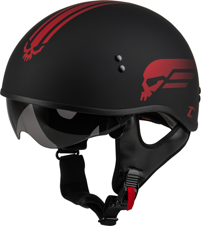 Load image into Gallery viewer, HH-65 RETRIBUTION HELMET MATTE BLACK/RED LG H16511326 image 2
