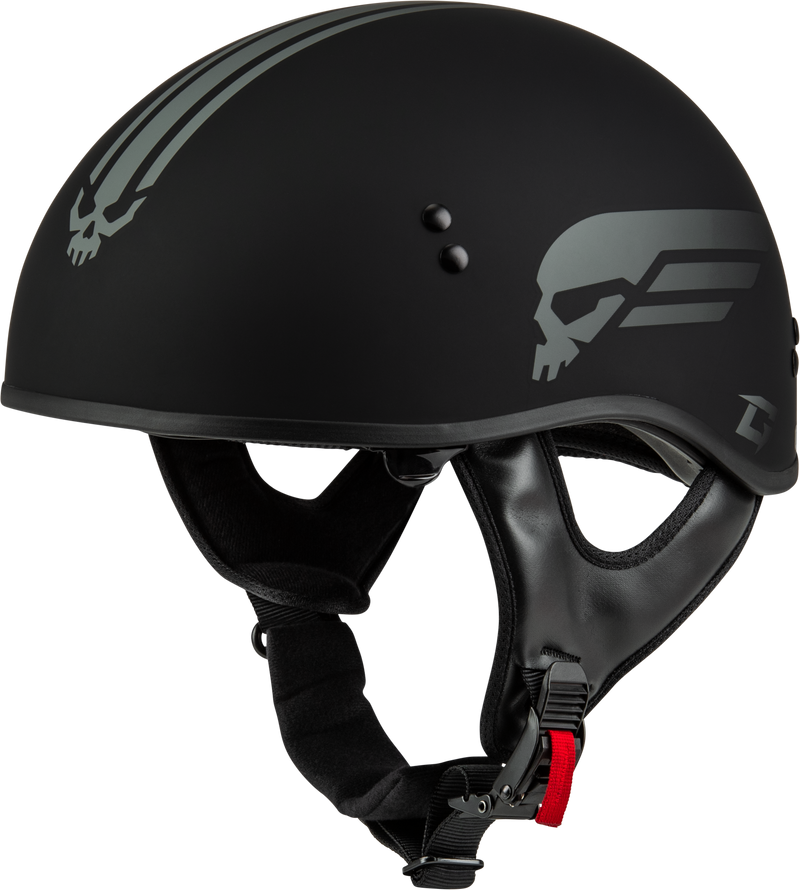 Load image into Gallery viewer, HH-65 RETRIBUTION HELMET MATTE BLACK/SILVER SM H16511814 image 1
