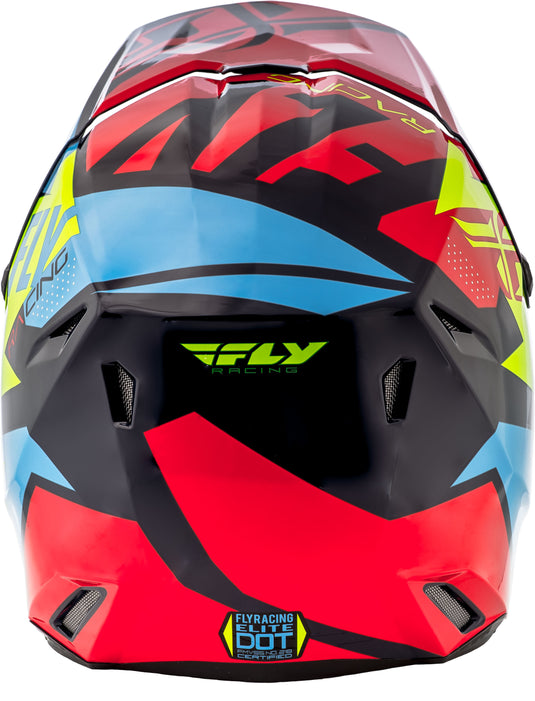ELITE GUILD HELMET RED/BLUE/HI-VIS YM 73-8603-2-YM image 2