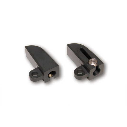 M8 CNC TURN SIGNAL MOUNT PAIR BLACK 220-215 image 2