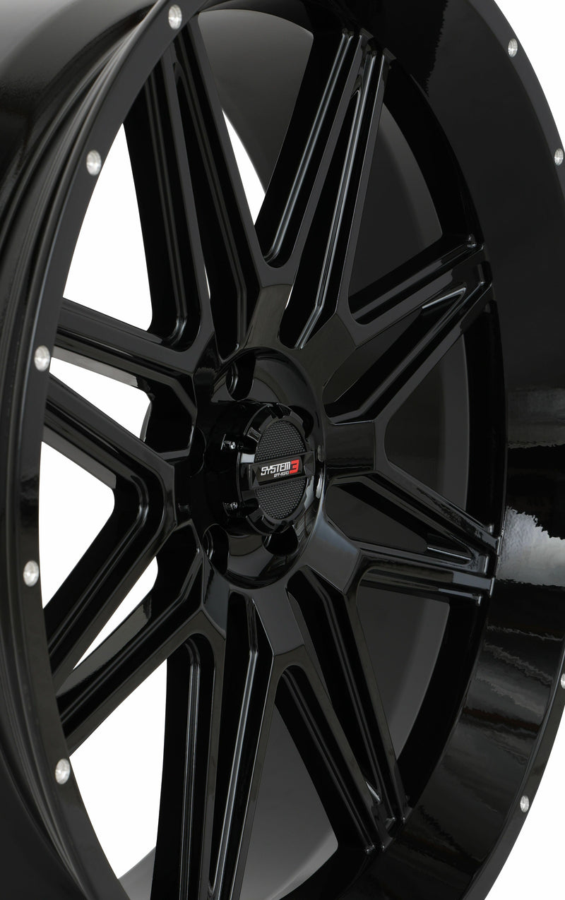 Load image into Gallery viewer, ST7 WHEEL 24X9 5+4 (0MM) 4/156 GLOSS BLACK 24S3-7156 image 2
