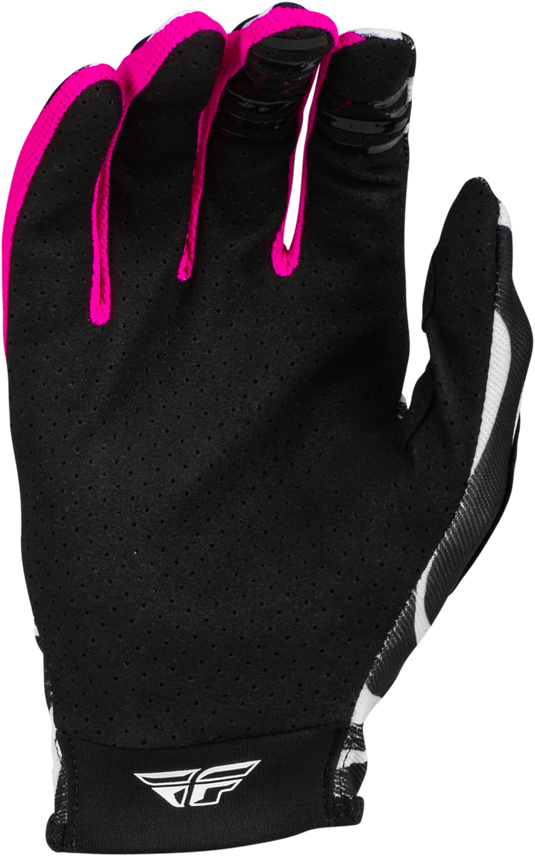 YOUTH LITE UNCAGED GLOVES BLACK/WHITE/NEON PINK YS 377-741YS image 2