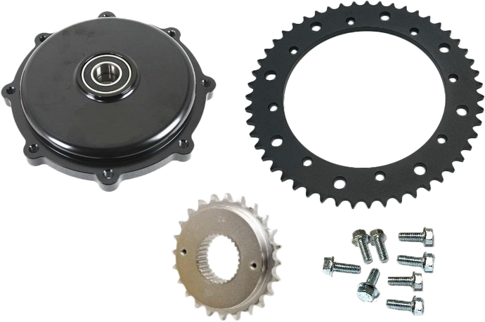 CUSH DRIVE CHAIN CONV KIT BLACK `09-16 FLH/FLT 201406 image 1