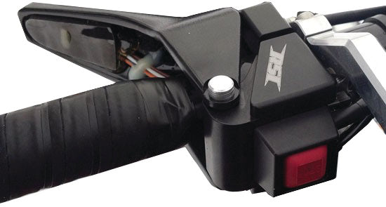 BILLET THROTTLE BLOCK W/ PUSH BUTTON KILL SWITCH POL TB-4 image 1