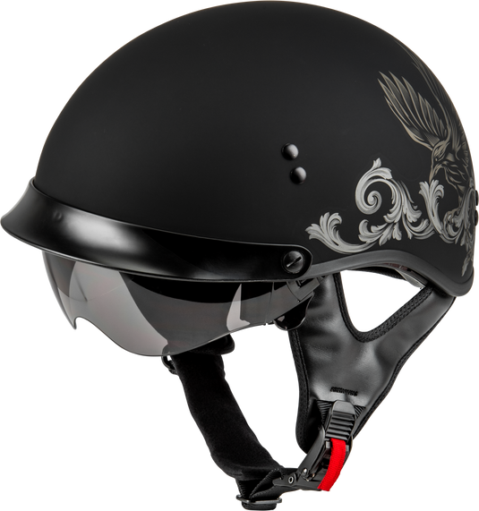 HH-65 CORVUS HELMET W/ PEAK MATTE BLACK/TAN XL H96510957 image 2