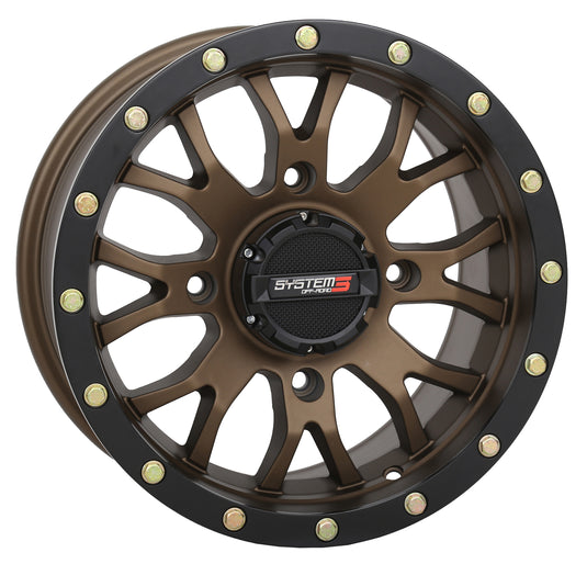 ST3 WHEEL 15X7 5+2 (+40MM) 4/156 MATTE BRONZE/BLACK 15S3-1256 image 1