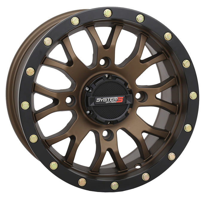 ST3 WHEEL 15X7 5+2 (+40MM) 4/137 MATTE BRONZE/BLACK 15S3-1237 image 1