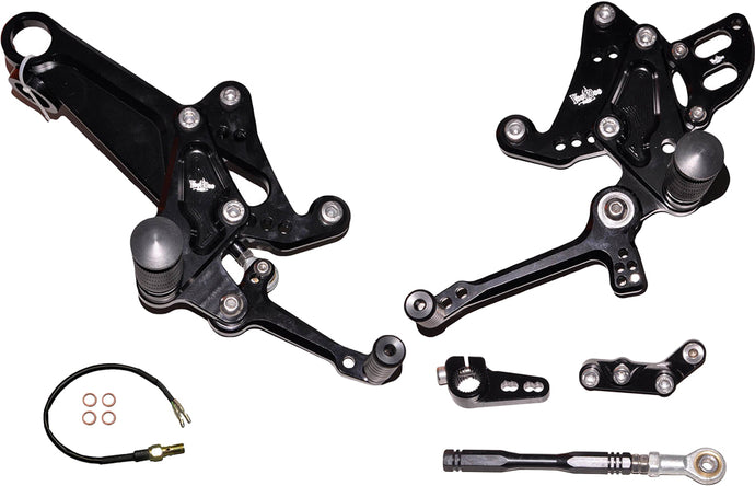 BILLET REAR SET BLACK VRD1335 image 1