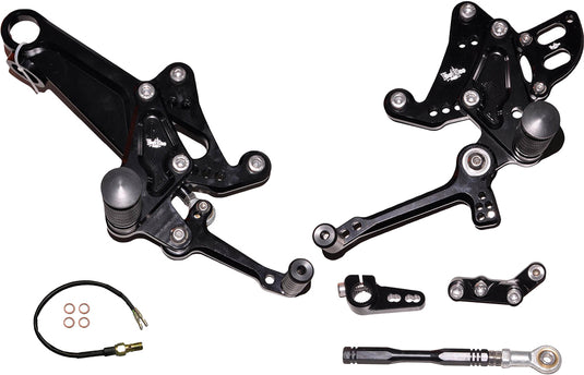 BILLET REAR SET BLACK VRD1335 image 1
