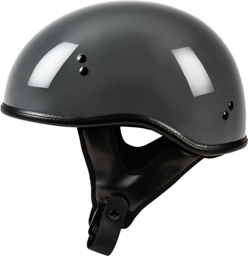 Load image into Gallery viewer, .357 SOLID HALF HELMET GREY SM F77-1103S image 1
