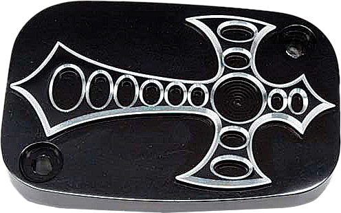 BILLET UPPER BRAKE CYLINDER COVER BAD AXE (BLACK) BAX-110-02UP-BLK image 1