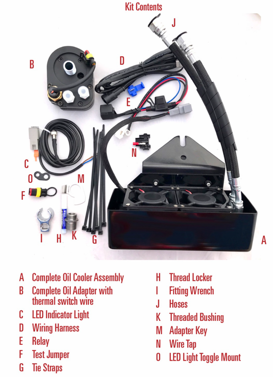 DYNA OIL COOLER FRONT MOUNT DYNA `93-17  GLOSS BLK DY-1G image 1