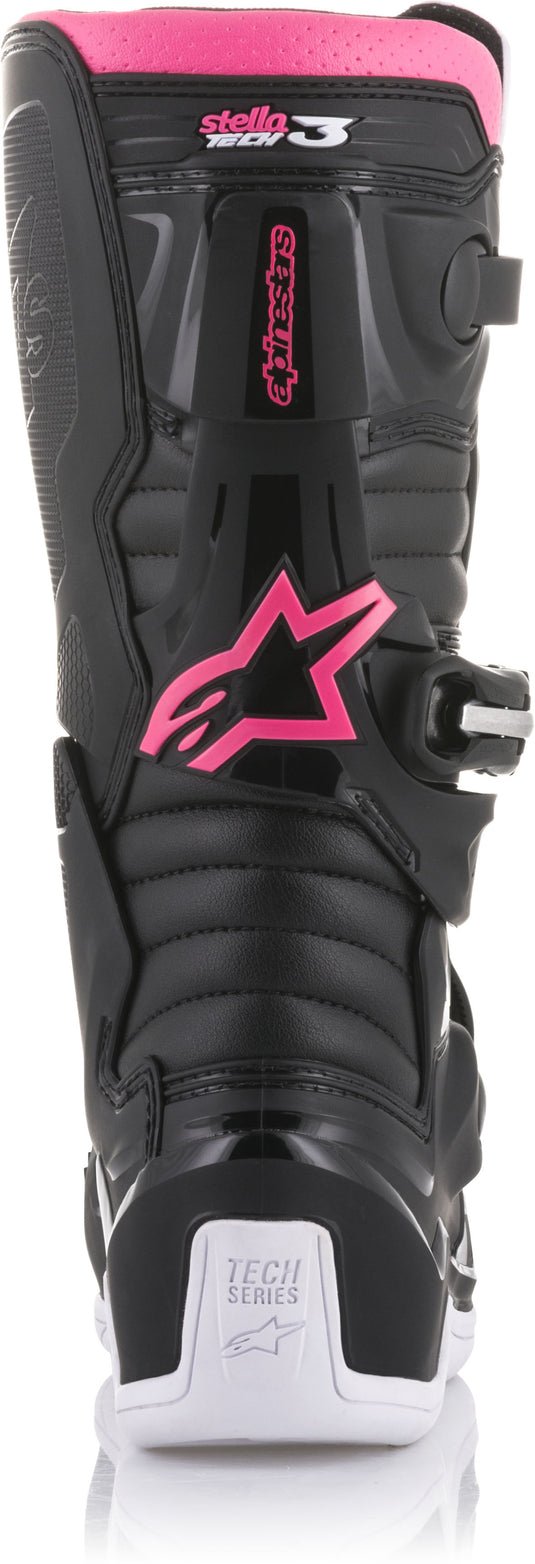 TECH 3 STELLA BOOTS BLACK/WHITE/PINK SZ 08 2013218-130-8 image 5