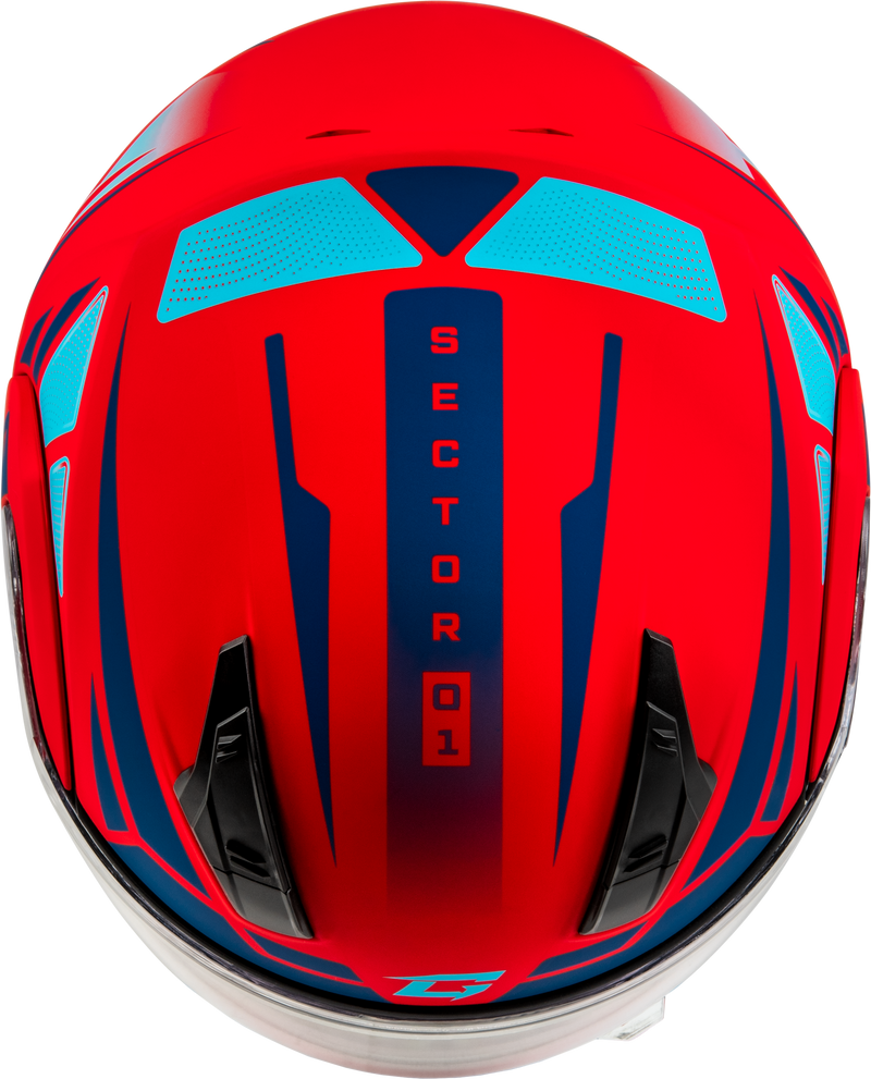 Load image into Gallery viewer, MD-04S SECTOR SNOW HELMET MATTE RED/BLUE MD M2043995 image 3
