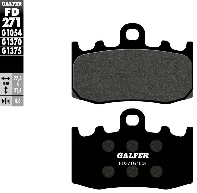 Load image into Gallery viewer, BRAKE PADS SEMI METALLIC FD271G1054 FD271G1054 image 2
