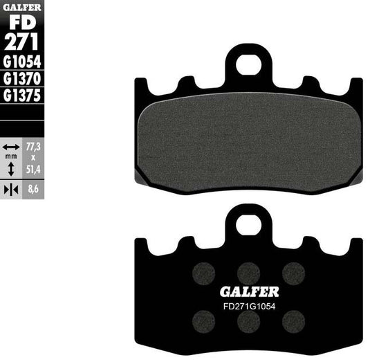 BRAKE PADS SEMI METALLIC FD271G1054 FD271G1054 image 2