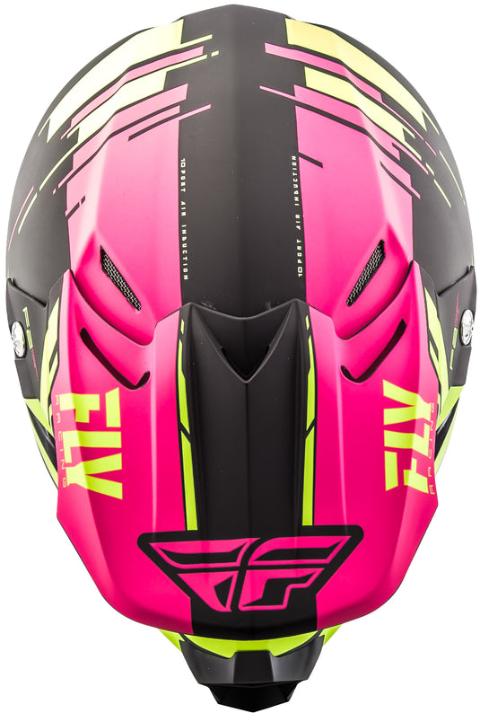 F2 CARBON FORGE HELMET MATTE PINK/HI-VIS/BLACK XL 73-4239-8-X image 4