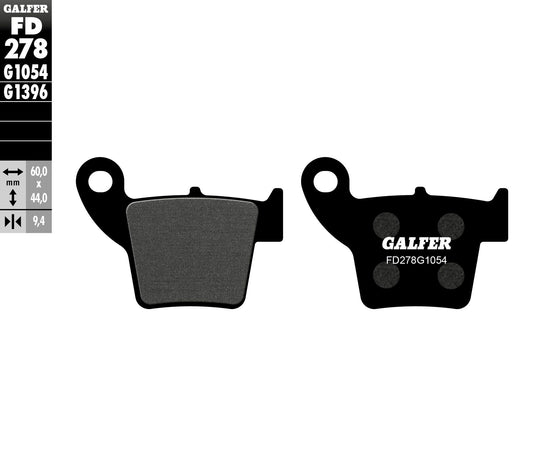 BRAKE PADS SEMI METALLIC FD278G1054 FD278G1054 image 1