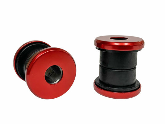 HANDLEBAR RISER DAMPER KIT POLYURETHANE BUSHING RED ANODI 103070R image 1
