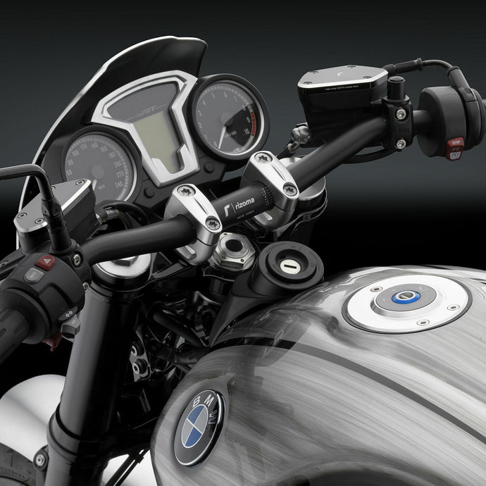 HANDLEBAR TAPERED BLACK DIA 22-29MM/H 35MM/W 755MM MA011B image 1