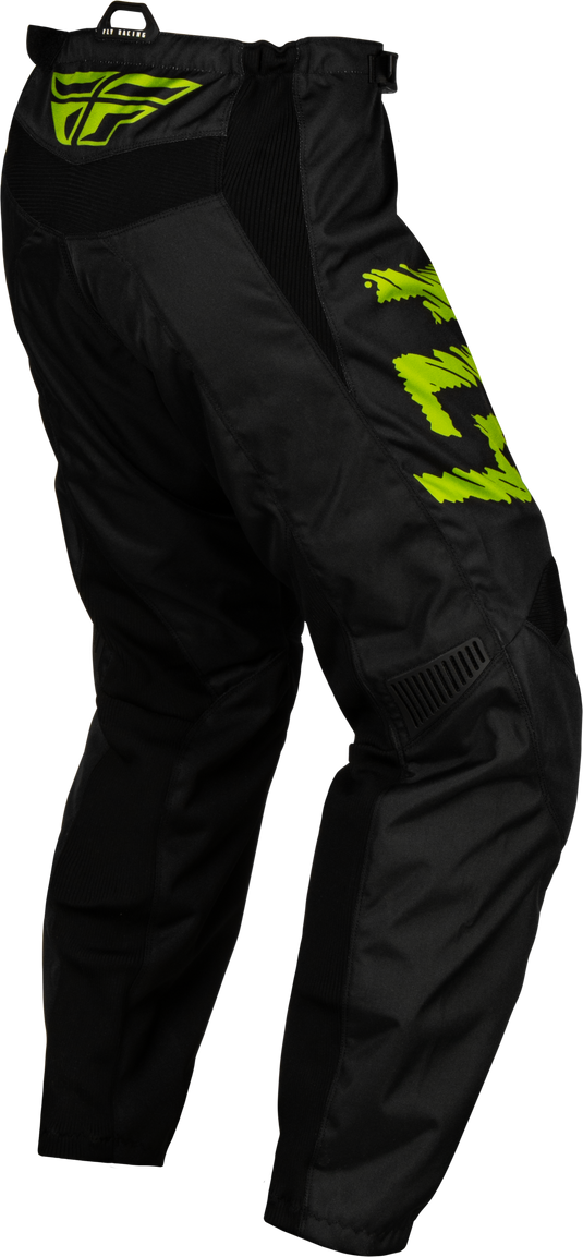 YOUTH F-16 PANTS BLACK/NEON GREEN/LIGHT GREY SZ 377-23422 image 3