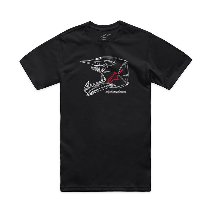 MX HELMET CSF TEE BLACK LG 1214-73116-10-L image 1
