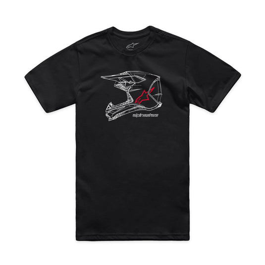 MX HELMET CSF TEE BLACK MD 1214-73116-10-M image 1
