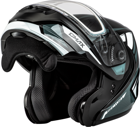 MD-04S SECTOR SNOW HELMET BLACK/SILVER MD M2043365 image 5