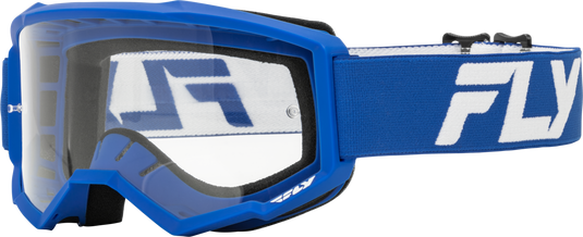 YOUTH FOCUS GOGGLE BLUE/WHITE W/ CLEAR LENS 37-51153Y image 1