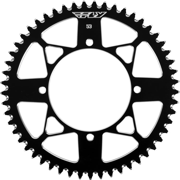 REAR SPROCKET ALUMINUM 53T-420 BLK KAW/SUZ OLD 414-53 BLK image 1