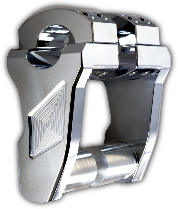 PIVOTING HANDLEBAR RISER CHROME 3