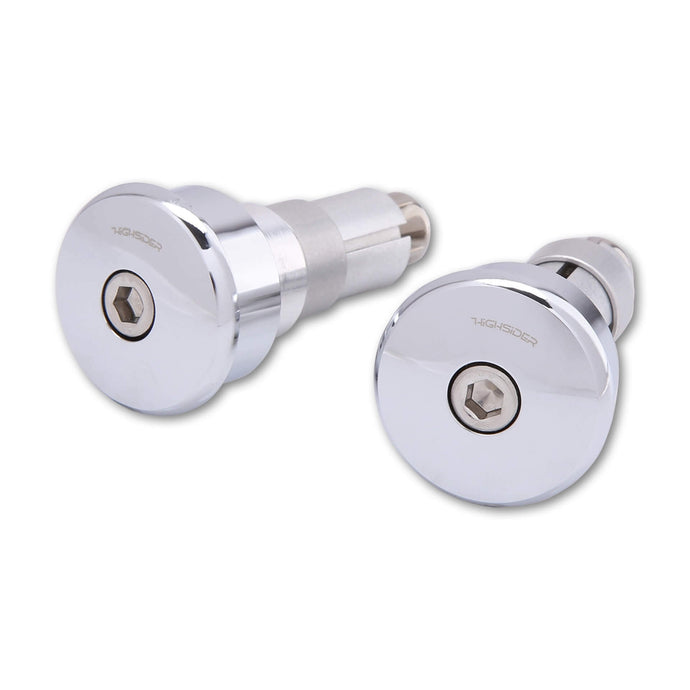 CURVE BAR ENDS CHROME PAIR 161-016 image 1