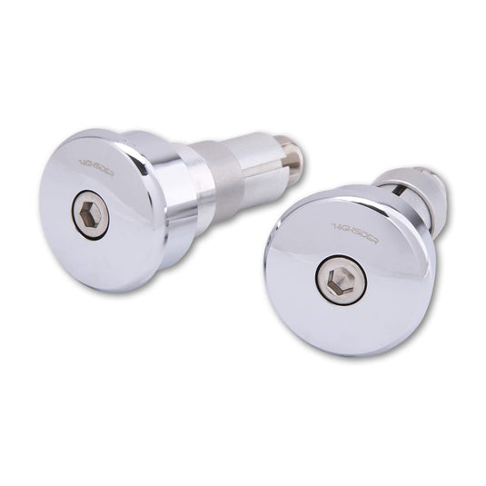 CURVE BAR ENDS CHROME PAIR 161-016 image 1