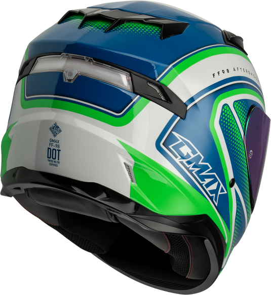 FF-98 AFTERSHOCK HELMET WHITE/NEON GREEN MD F1984795-ECE image 2