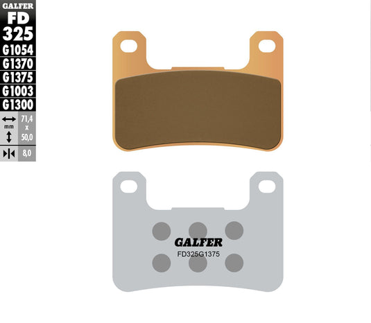 BRAKE PADS SINTERED CERAMIC FD325G1375 FD325G1375 image 1