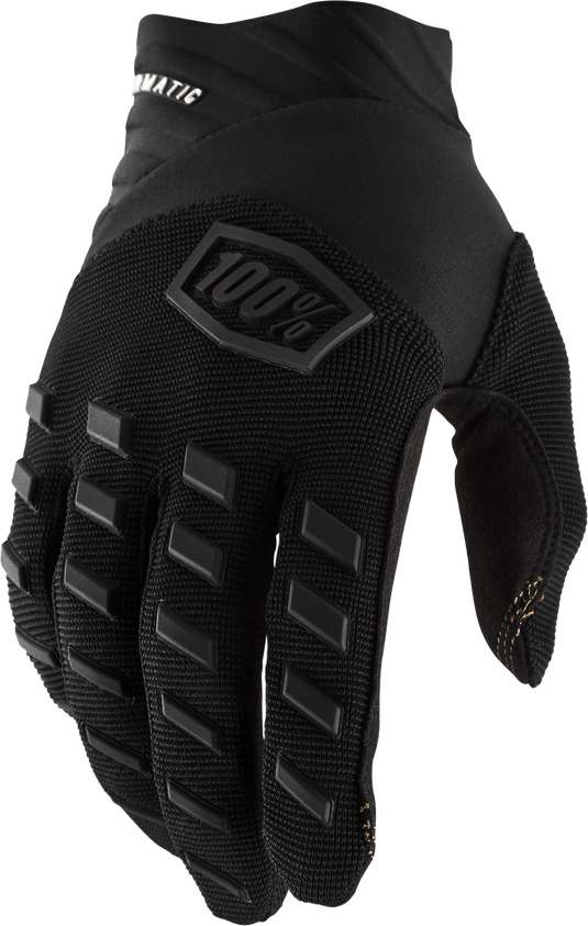 AIRMATIC YOUTH GLOVES BLACK/CHARCOAL LG 10001-00002 image 1