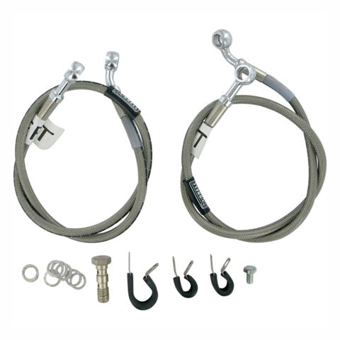 KAWASAKI FRONT BRAKE LINE KIT 05-06 ZX-6R/RR TWO LINE RACER