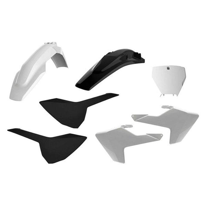 POLISPORT  MX COMPLETE KIT HUSQVARNA, WHITE/BLACK